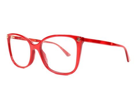 red gucci eyeglasses frames